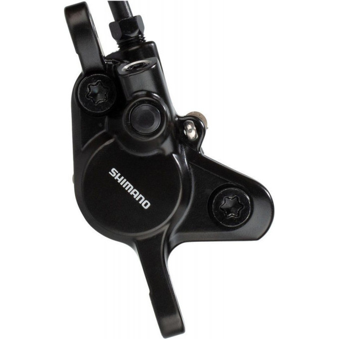 Калипер гидравлический SHIMANO MT400, POST MOUNT, пластиковые колодки, без адаптера, EBRMT400MPRXL