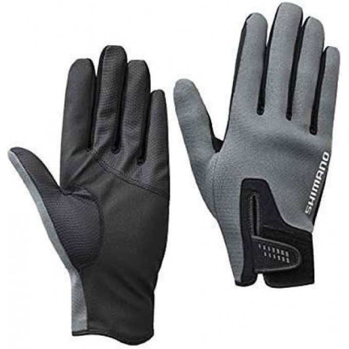 Перчатки SHIMANO GL-095Q серый, размер M 5YGL095QE3