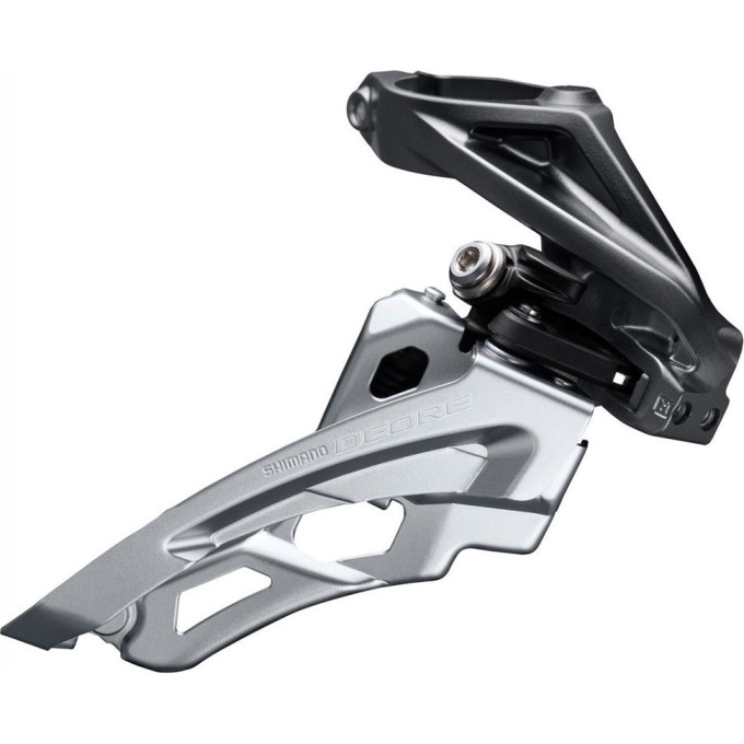 Переключатель передний SHIMANO DEORE, M6000-H, для 3x10 скоростей, верхний хомут, side-swing, верхняя тяга IFDM6000HX6