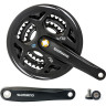 Система SHIMANO ALTUS M311, 170 мм, квадрат, 42/32/22T, с защитой, черный EFCM311C222CL