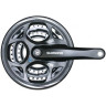 Система SHIMANO ALTUS, M311, 170 мм, квадрат, 48/38/28T, с защитой, черный EFCM311C888CL