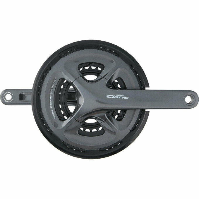 Система SHIMANO CLARIS, R2030, 175мм, интегрированный вал, 8 скоростей с защитой 50/39/30T EFCR2030EX090C