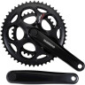 Система SHIMANO Tourney, A070, 170 мм, квадрат, 50/34, с болтами, черный EFCA070C04X