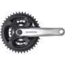 Система SHIMANO TOURNEY, M131, 170мм, квадрат, 42/34/24, серебристый, без упаковки AFCM131C244C