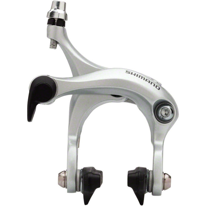 Тормоз клещевой SHIMANO, R451, передний, гайка: 10,5/12,5/18/27мм, пролет 57мм, EBRR451AF73XS