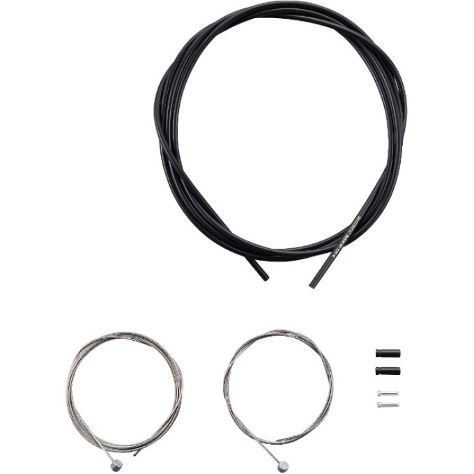 Трос и оплетка тормоза SHIMANO MTB, трос 1000 мм/2050 мм нержавейка, Y80098021