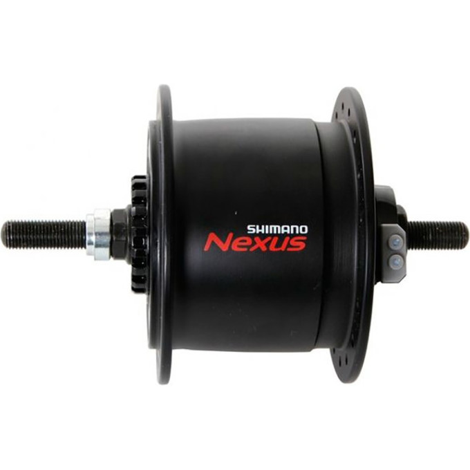 Втулка SHIMANO C6000, динамо, 36 отверстия, 6V-2,4W, под роллер, под гайки, черный, EDHC60002RDNL